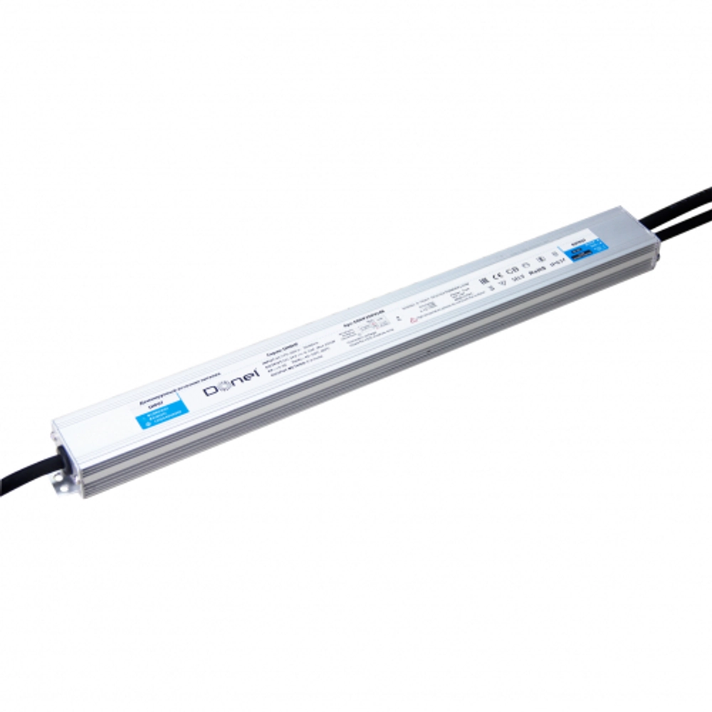 Donel блок питания DIM 0/1-10V 200Вт DC24В, 8.5А, IP67, 362х37х22мм, серия:DN8HF