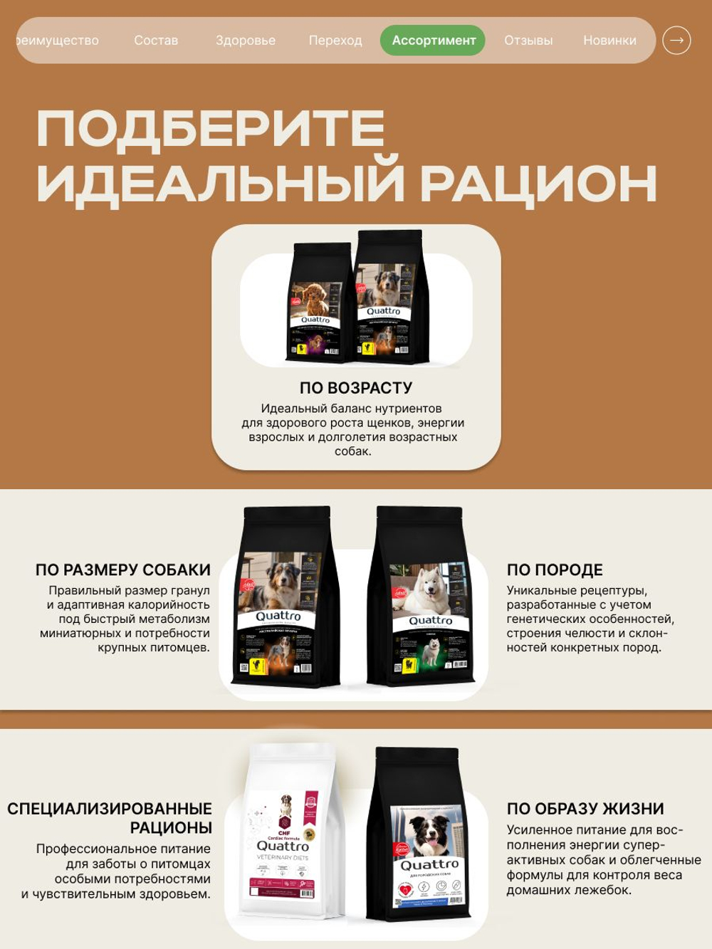 Корм сухой для взрослых собак породы Французский бульдог, с ягненком, 12 кг, QUATTRO