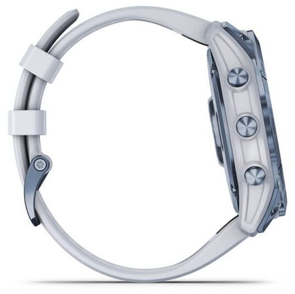 Умные часы Garmin Fenix 7X Sapphire Solar Wi-Fi, белый/синий (010-02541-15)