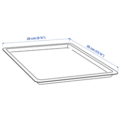 IKEA UPPSNOFSAD (ИКЕА УППСНОФСАД) — Крышка, черная, 35x25 см, фото 2