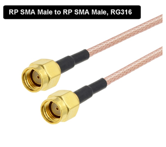SMA кабель-удлинитель RG316 (тип C) 2м
