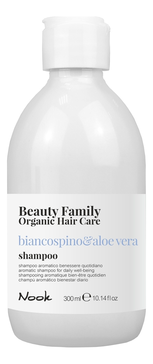 NOOK Шампунь ежедневный -Shampoo Biancospino&Aloe Ver ,300 мл