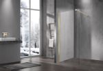 Душевая перегородка Vincea Волк-Ин (Walk-In) VSW-1H120CLG, 1200*2000, брашированное золото, стекло прозрачное