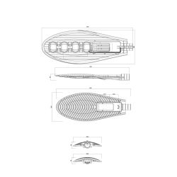 Светильник уличный светодиодный ЭРА SPP-5-200-5K-W 200Вт 5000К IP65 КСС Ш гарантия 5 лет | Уличные консольные светильники