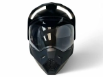 Шлем KIOSHI Fighter 802 мотард с очками (Матовый черный, XL)