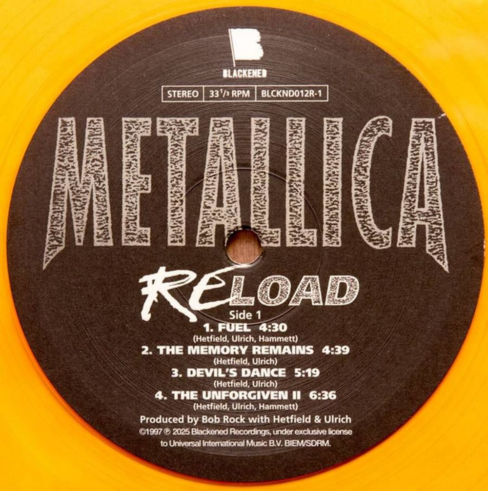 Metallica - ReLoad (2 LP, Remastered 2025, Limited Edition, Translucent Yellow Vinyl). Новая запечатанная виниловая пластинка + ПОДАРОК