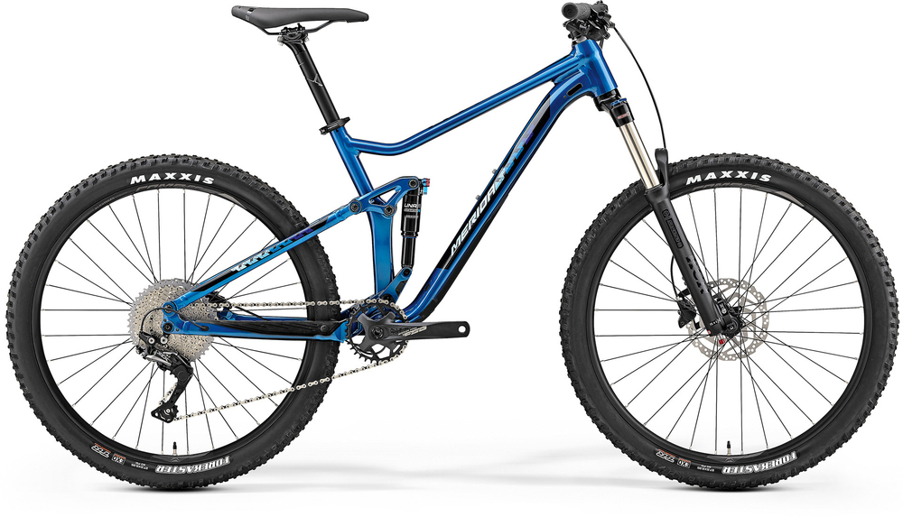 Велосипед '19 Merida One-Twenty 7.400 Колесо:27.5" Рама:M Blue/Black (6110789340)