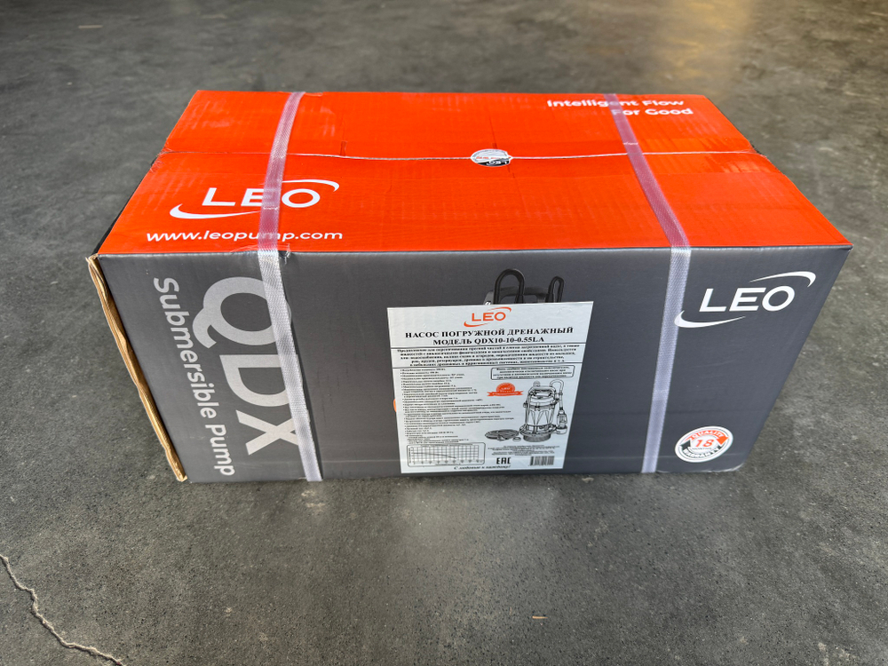 Насос дренажный "LEO" модель QDX10-10-0.55LA