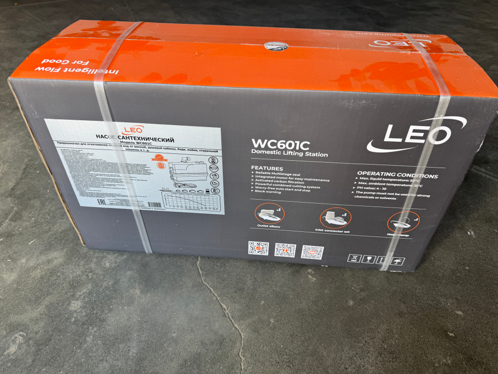 Насос сантехнический LEO WC601C