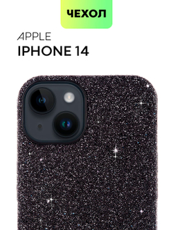 Чехол BROSCORP для Apple iPhone 14 оптом (арт. IP14-CRYSTAL-BLACK)