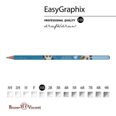 Карандаш ч/г НВ "EasyGraphix. Панда" (Bruno Visconti)