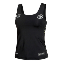 Женская теннисная майка Bullpadel Lican Tank Top Women - Black, Yellow