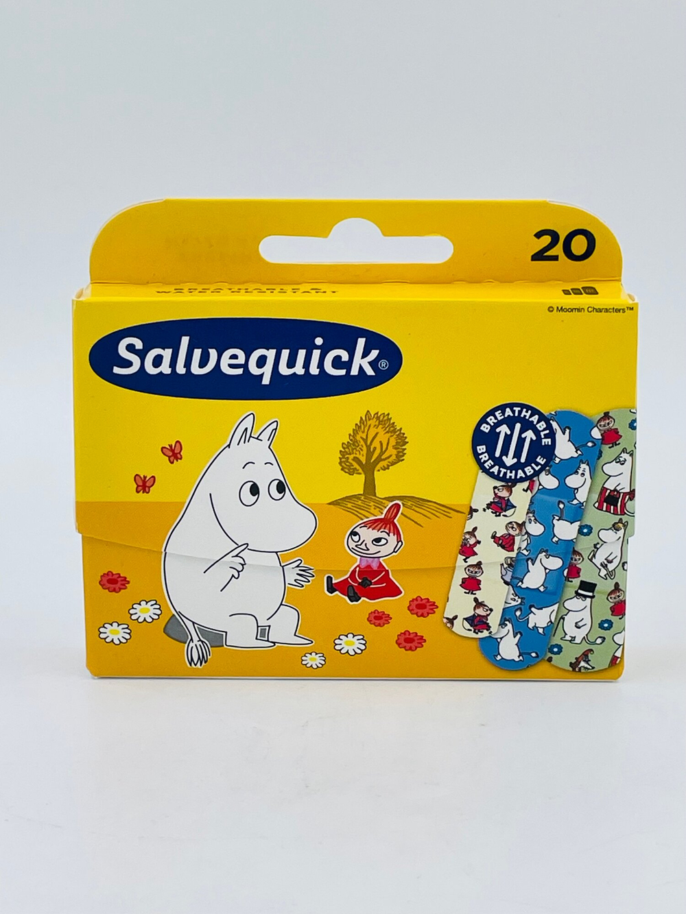 Набор детских пластырей Salvequick Муми-микс, 20 шт. (из Финляндии)