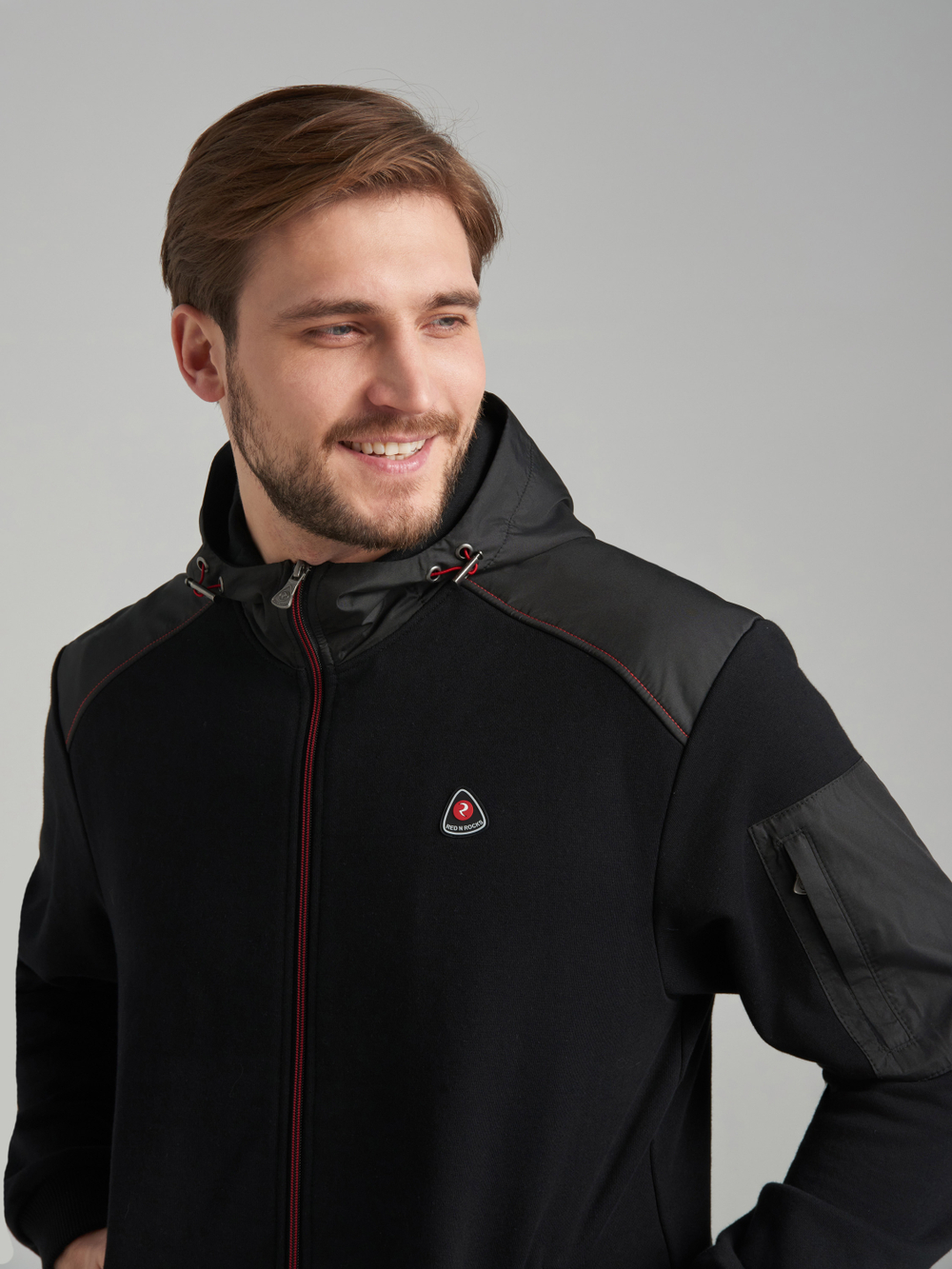 Спортивный костюм мужской 124M-RR-1775 RED-N-ROCK'S черный