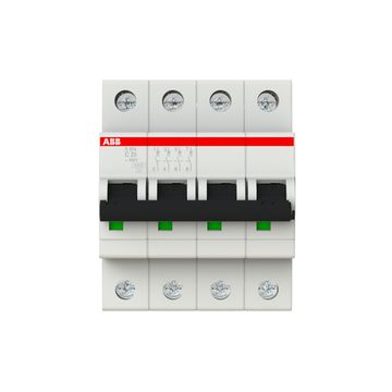 Автоматический выключатель ABB S204 4-полюсный C25 6кА
