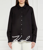 Рубашка karl hem signature shirt Karl Lagerfeld - черный(236W1606)