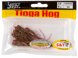Виброхвосты съедобные LJ Pro Series TIOGA HOG 2.5in (6,35 см), цв. S14, 9 шт.