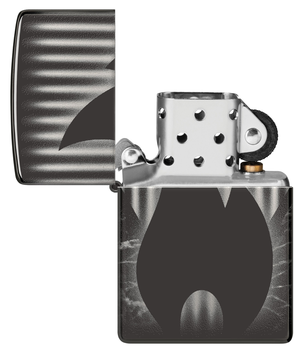 Зажигалка Zippo Classic с покрытием High Polish Black, латунь/сталь, черная, глянцевая, 38x13x57 мм