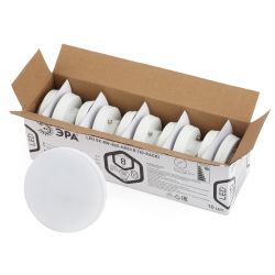Лампа светодиодная ЭРА RED LINE LED GX-8W-865-GX53 R 10-PACK 8Вт таблетка холодный дневной свет GX53 набор 10 шт | Лампы cветодиодные Плоские (GX)