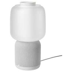IKEA SYMFONISK  (ИКЕА СЙМФОНИСК)  -  Wi-Fi лампа/колонка, стеклянный рассеиватель, белый