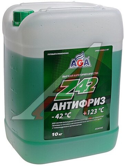 Антифриз AGA 065Z готовый -42 зеленый 220 кг AGA065Z насос в кмпл