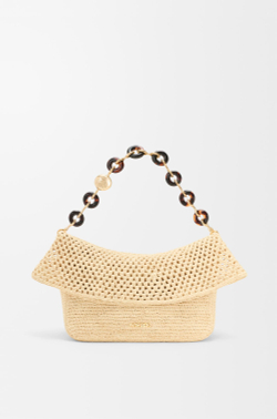 Loewe Средняя сумка Ola, связанная крючком, натуральный
