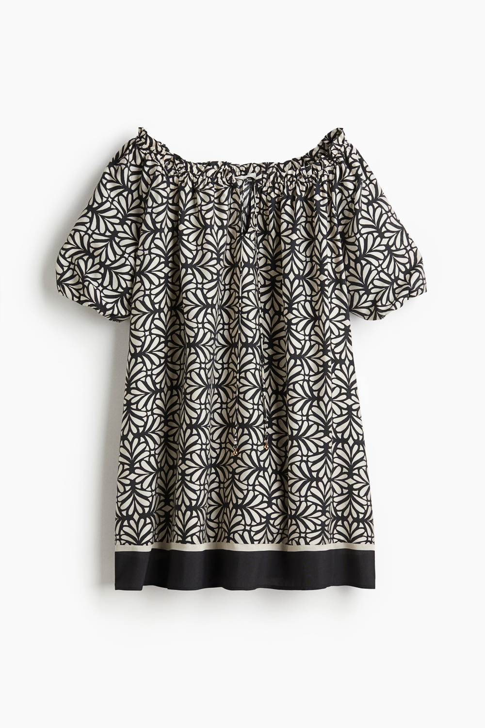 Платье с завязками — короткие рукава - H&M
