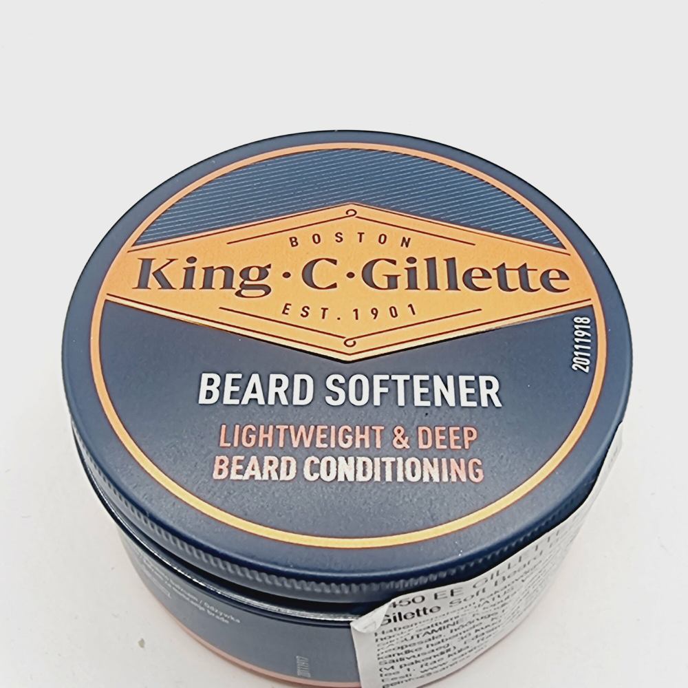 King C. Gillette Бальзам для смягчения бороды с маслом какао и мяты, 100 мл (Франция)