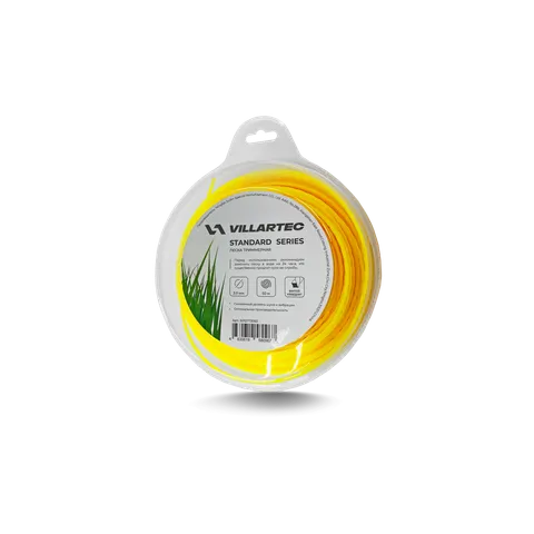 Леска для триммера витой квадрат 3,0 мм × 50 м VILLARTEC Standard, 5012773050