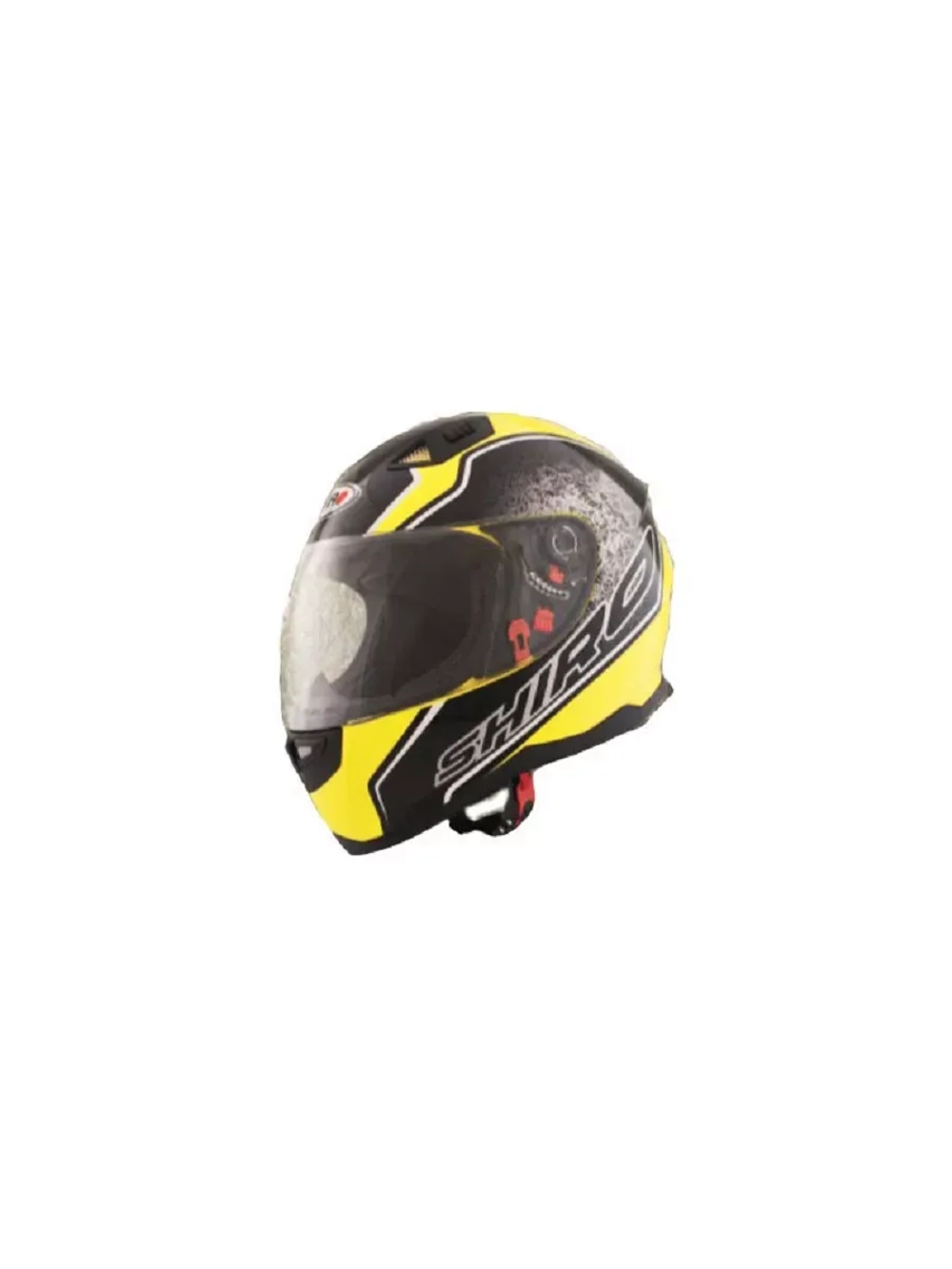 Шлем SHIRO SH881 Byte Yellow Fluor L