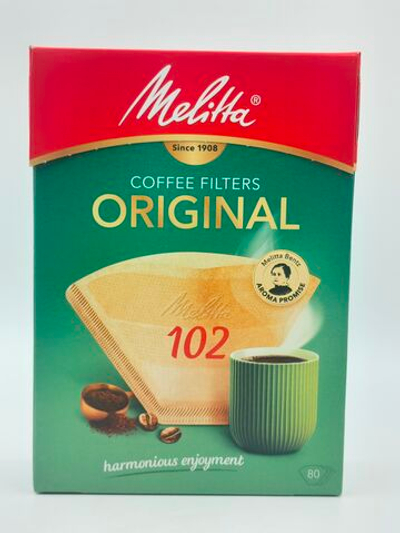 Фильтры для кофе 102 Melitta Original неотбеленный 80 шт. (Германия)