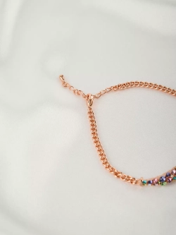 Браслет Россыпь из разноцветных камней Swarovski