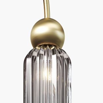 Подвесной светильник 2*Е14 MOD302PL-02GR золото/дымчатый Antic Modern Maytoni