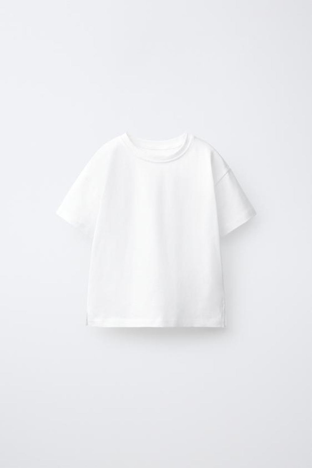 ZARA НАБОР ИЗ ТРЕХ ОДНОТОННЫХ ФУТБОЛОК, РОЗОВЫЙ