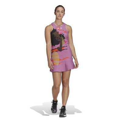 Теннисное платье Adidas Tennis New York Y Dress - semi/pulse/liliac