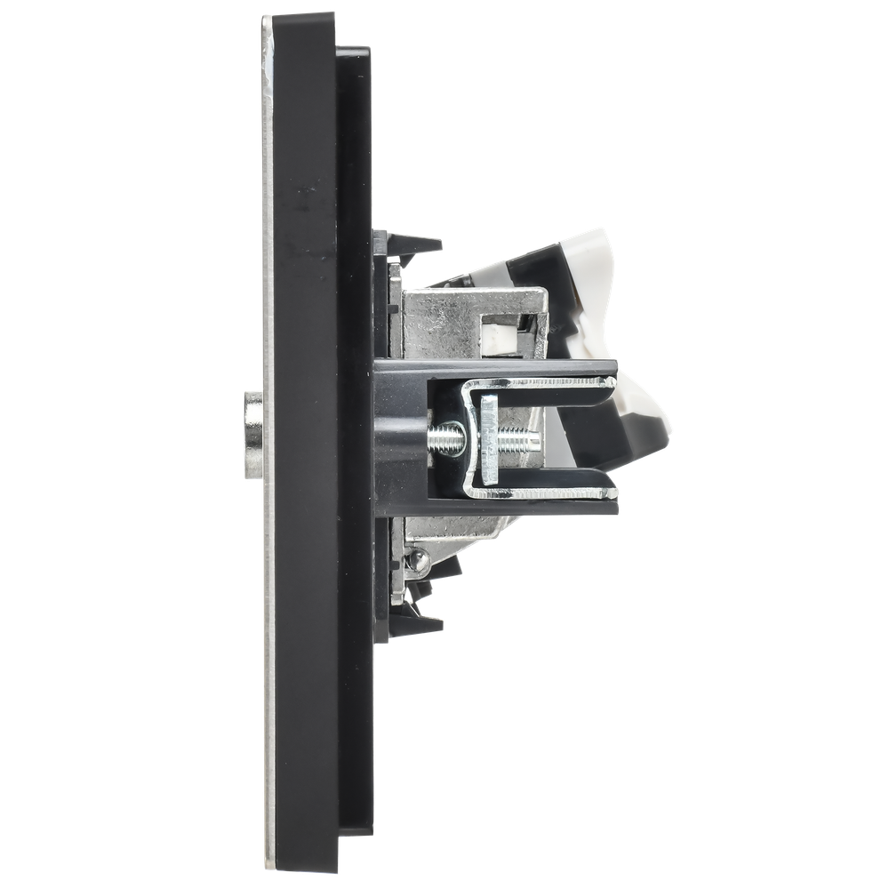 FORTE&PIANO Розетка двойная TV+RJ45 кат.5E FP636M металл шампань IEK