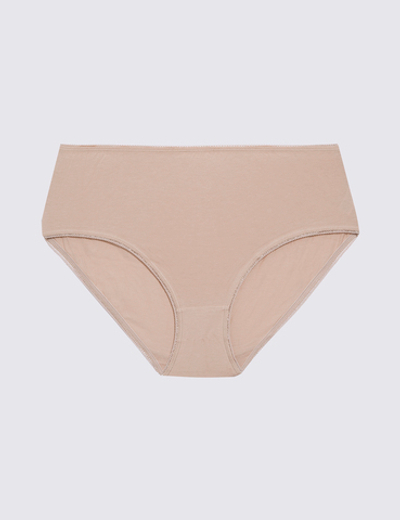 Комплект из 5 предметов: хлопковые трусики-миди с лайкрой - Marks & Spencer