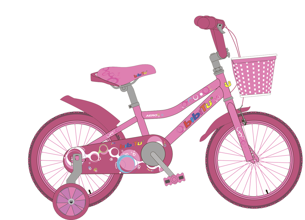 Велосипед 18" BIBITU AERO, Розовый