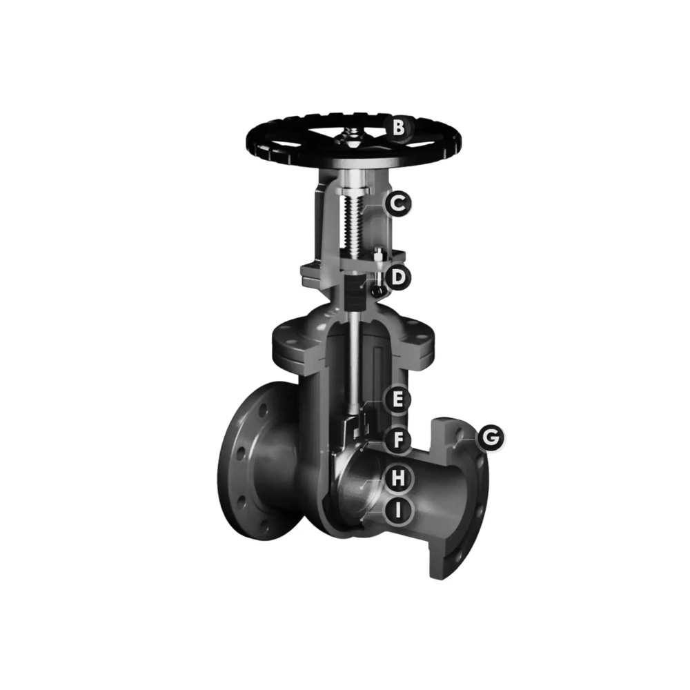 Задвижка стальная TAFLINE DN80 TL441 Ру25 фл/фл со штурвалом 350C