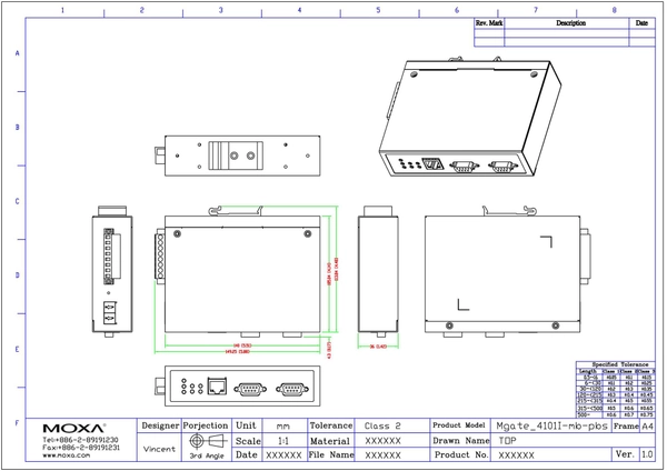 MGate 4101I-MB-PBS-T