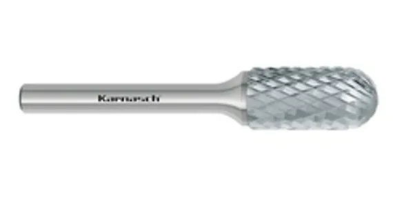 Борфреза твердосплавная Karnasch форма D, 6х4,7х6х50 мм, насечка HP-6, без покрытия, арт. 11.3034-055