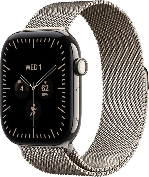 Умные часы Apple Watch Series 12 46 мм Natural Titanium Case with Milanese Loop (M/L) Натуральный титан | Natural