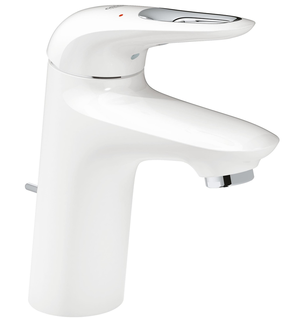 Смеситель для раковины GROHE Eurostyle new с донным клапаном, белая луна 33558LS3