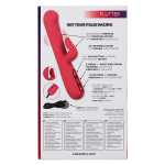 Розовый вибромассажер-кролик 21,5см California Exotic Novelties Throb Flutter SE-4500-15-3