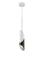 Светильник подвесной светодиодный Rilon 1125W+B WHITE+BLACK, 10 Вт, чёрный и белый