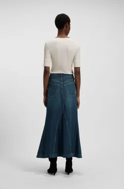 Юбка джинсовая женская BOSS C_ PEPLUM SKIRT HR
