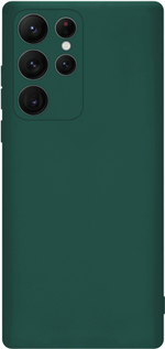 Мягкий Soft Touch чехол из силикона для SAMSUNG GALAXY S22 ULTRA с бархатной подкладкой
