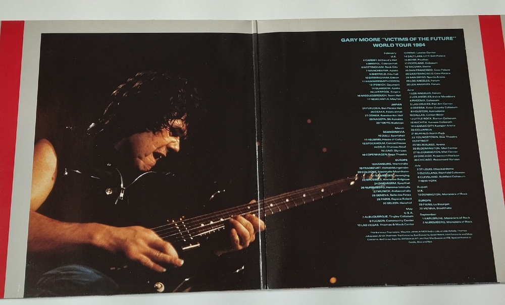 Винтажная виниловая пластинка LP Gary Moore We Want Moore (Germany 1984)