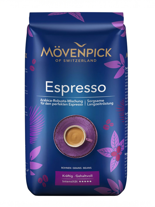 Movenpick of Switzerland Espresso, кофе в зернах 500 г