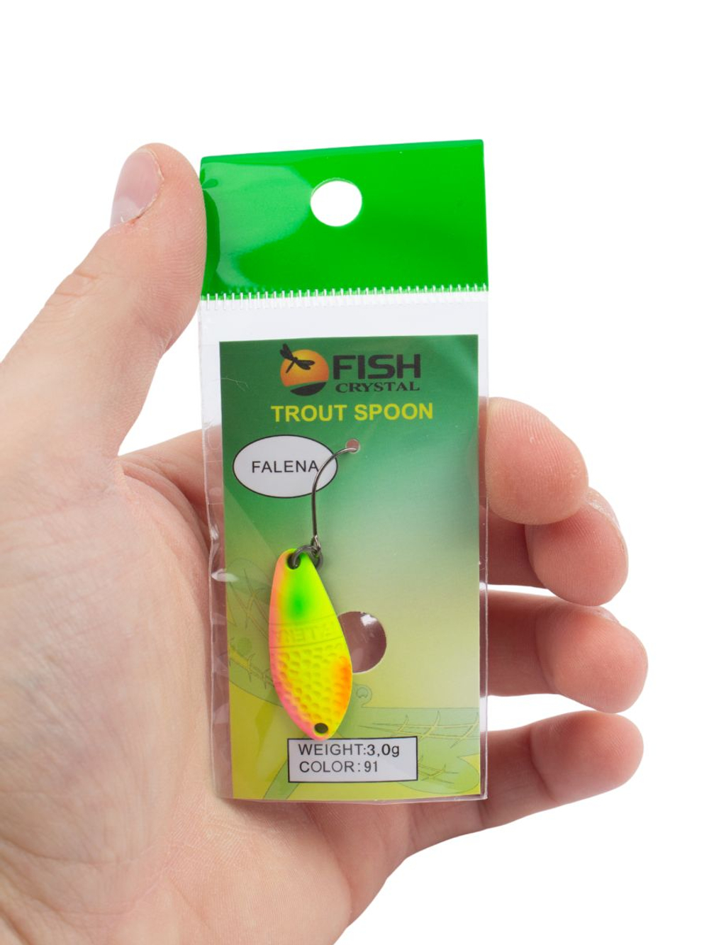 Блесна Fish Crystal FALENA 30 мм 3г на форель цвет 91